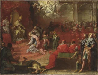 Alexander VII. und Königin Kristina, ca. 1655
